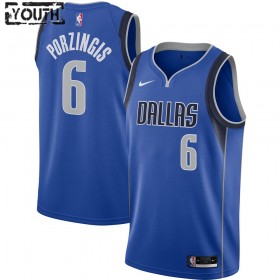 Dres Dallas Mavericks Kristaps Porzingis 6 2020-21 Nike Icon Edition Swingman - Dječji